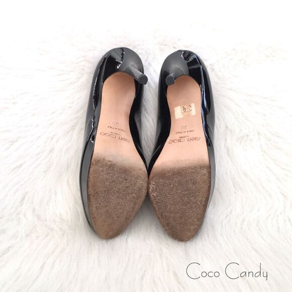 🔃Jimmy Choo Cosmic Black Patent Leather Heels - Picture 11 of 14